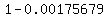 +1+-+0.00175679+