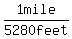 +1+mile+%2F+5280+feet+