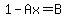 +1-Ax=B