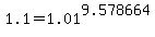 +1.1+=+1.01%5E9.578664+