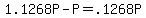 +1.1268P+-+P+=+.1268P+