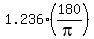 +1.236%2A%28+180%2Fpi+%29+