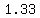 +1.33+