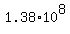 +1.38%2A10%5E8+