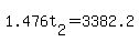+1.476t%5B2%5D+=+3382.2+