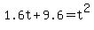 +1.6t+%2B+9.6+=+t%5E2+