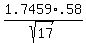 +1.7459%2A.58%2Fsqrt%2817%29