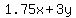 +1.75x+%2B+3y+