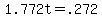 +1.772t+=+.272+