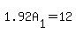 +1.92A%5B1%5D+=+12+