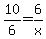 +10%2F6=6%2Fx