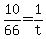 +10%2F66+=+1%2Ft+