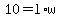 +10+=+l%2Aw+