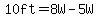 +10+ft++=8+W-5W