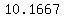 +10.1667+