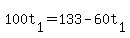 +100t%5B1%5D+=+133+-+60t%5B1%5D+