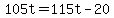 +105t+=+115t+-+20+