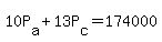 +10P%5Ba%5D+%2B+13P%5Bc%5D+=+174000+