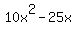 +10x%5E2+-25x+