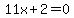 +11x%2B2=0+