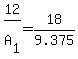 +12%2FA%5B1%5D+=+18%2F9.375+