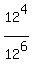 +12%5E4%2F12%5E6+