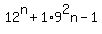 +12%5En%2B1+%2A+9%5E2n-1+