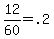 +12+%2F+60+=+.2+