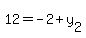 +12+=+-2+%2B+y%5B2%5D+