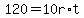 +120+=+10r%2At+