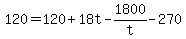 +120+=+120+%2B+18t+-+1800%2Ft+-+270+