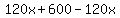 +120x%2B600-120x%29+=+2x%5E2-10x