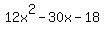 +12x%5E2+-30x+-18