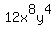+12x%5E8y%5E4+