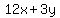 +12x+%2B+3y+