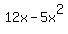 +12x+-+5x%5E2+