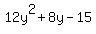 +12y%5E2+%2B+8y+-+15+