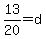 +13%2F20=d%29