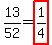 +13%2F52+=+highlight%281%2F4%29+