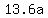 +13.6a+
