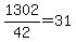 +1302%2F42+=+31+