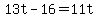 +13t+-+16+=+11t+