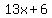 +13x%2B6