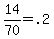 +14%2F70+=+.2+
