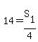 +14+=+S%5B1%5D+%2F+4+
