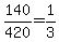 +140+%2F+420+=+1%2F3+