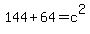 +144+%2B+64+=+c%5E2+