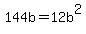 +144b+=+12b%5E2+