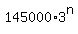 +145000%2A3%5En+
