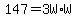 +147+=+3W%2AW